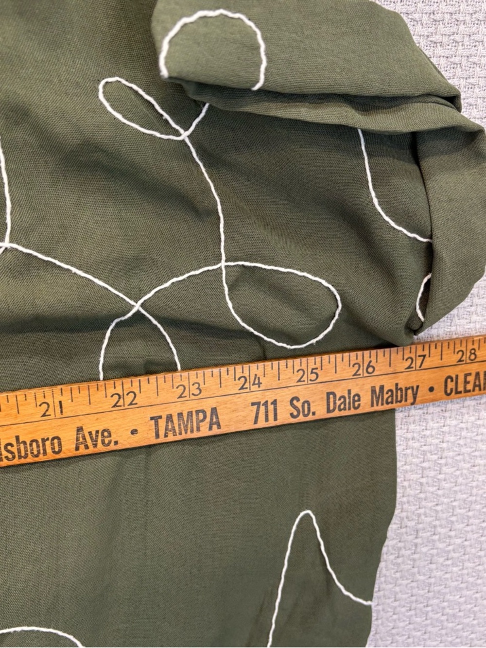 Anthropologie Kindred Maxi Shirt Dress 2X Embroidery Smocked Green Floral - Picture 8 of 9